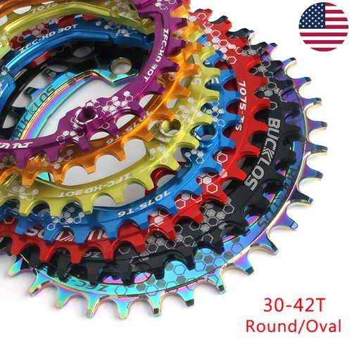 BUCKLOS 104BCD MTB Bike Single Chainring 30-42T Narrow Wide Chain Ring Aluminum