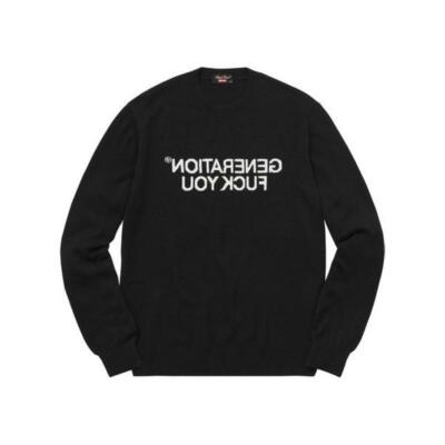 トップス Supreme/UNDERCOVER 16fw Sweater Black S Supreme Undercover Sweater Black/Blue F/W 16 | eBay