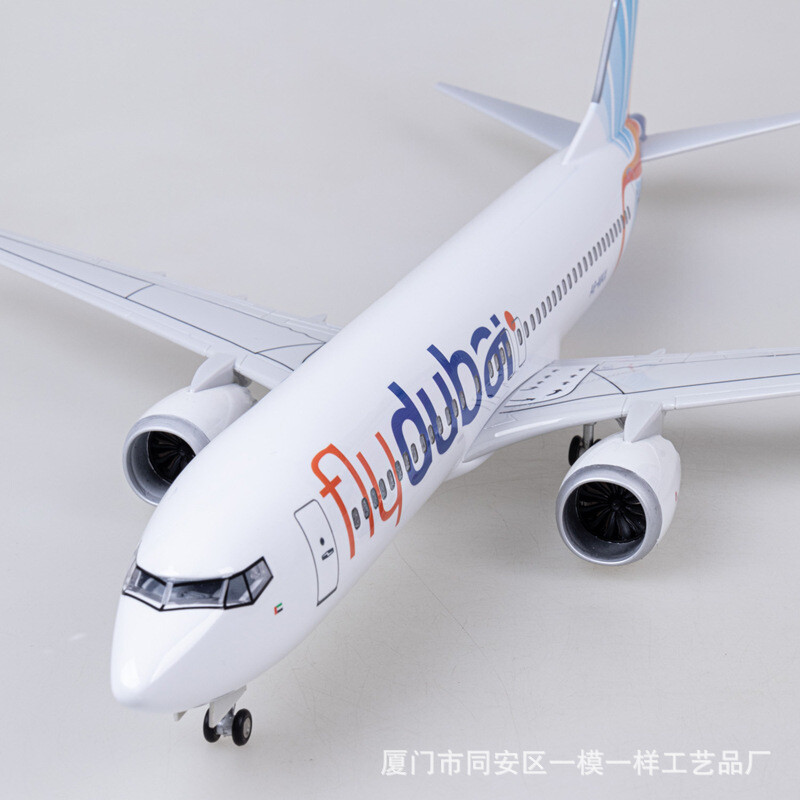 5/1…★ドバイ Boeing-737-Max/ 1/85=約47cmBIG 1/85 Fly Dubai Boeing 737MAX Resin Plane Voice Lamp Display