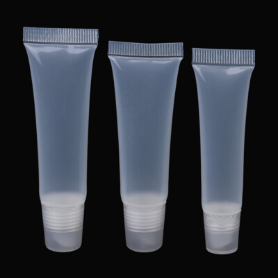 8/10/15ml Empty Lipstick Tube Lip Balm Soft Tube Squeeze Clear Lip Gloss bot-ca