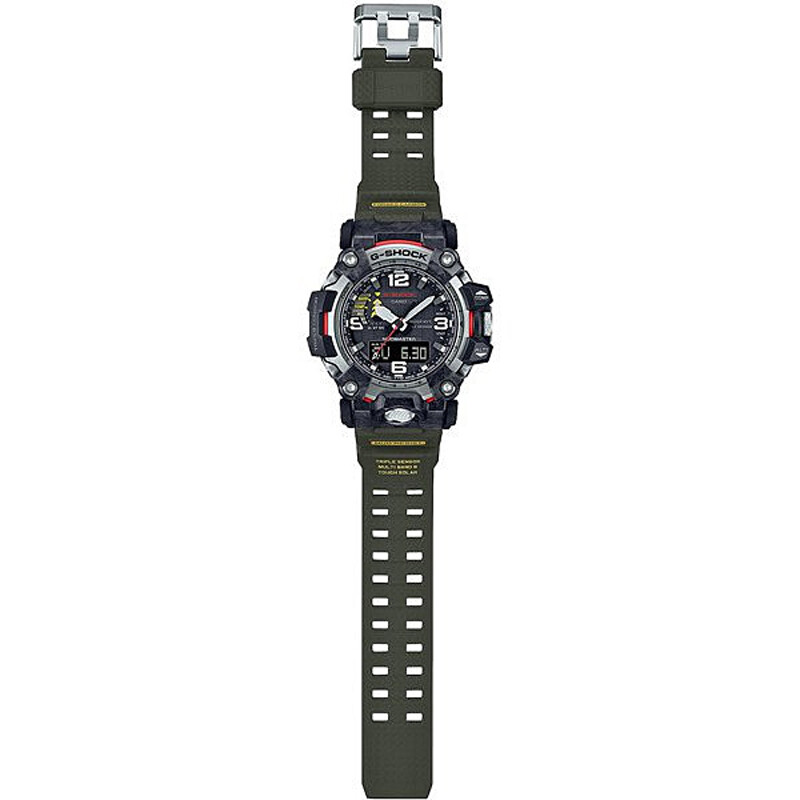Pre-owned Casio G-shock Gwg-2000-1a3jf Carbon Mudmaster Radio Tough Solar Men Watch Japan