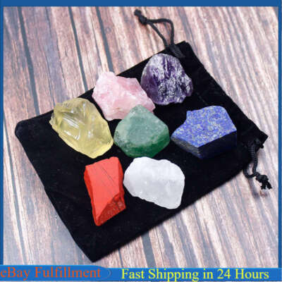 7 Chakra Healing Crystal Natural Yoga Energy Meditation Antianxiety Reiki Stones