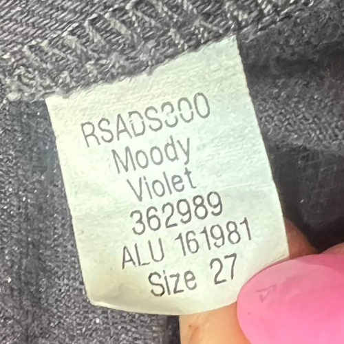 American Apparel Skinny Jeans Moody Violet Purple Eggplant size 27 Pencil Pant
