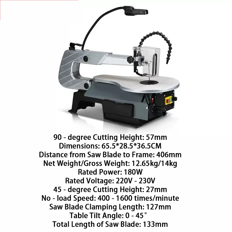 Electric Desktop Woodworking Band Saw Machine Small Multifunction Curve Cutting