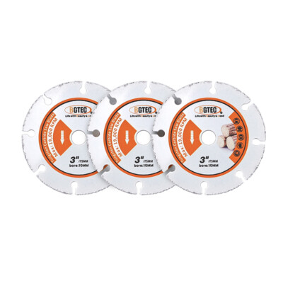 Wood Cutting Disc Carbide Grinder Saw Blade 3inch for Gypsum Board Plastic BGTEC