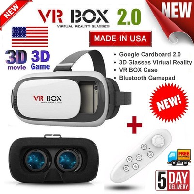 2019 3D Virtual Reality Glasses VR Box Movie Game Box...