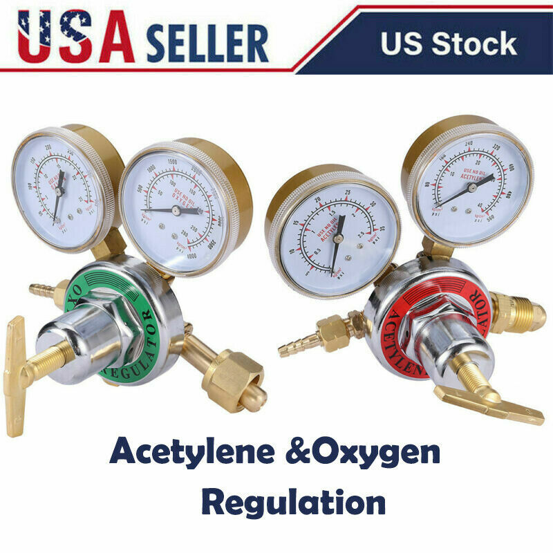 Acetylene Oxygen Gas Welding Regulator Pressure Gauge For Victor Solid