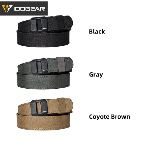 IDOGEAR Tactical Belt 1.5" Sturdy Ratchet Nylon Gun Belt Rigid Heavy Duty Army