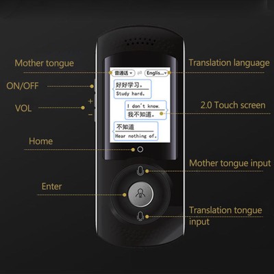 Smart Instant Voice Translator Multilingual Speech Interactive Translation WIFI