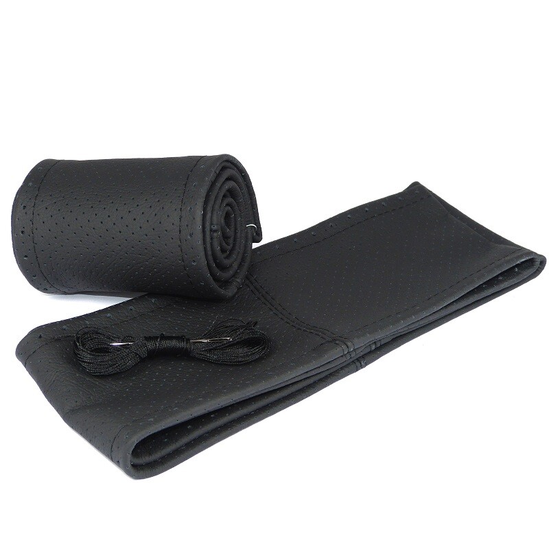 Lenkradbezug Lenkradhülle Lenkradschoner P. SCHWARZ  Lenkrad Echtleder 36cm-37cm