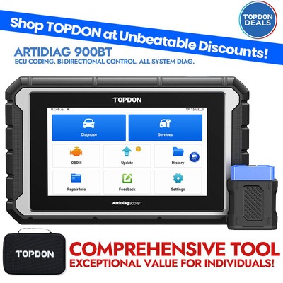 2025 TOPDON AD900 BT All System Car ECU Diagnostic Tool Bidirectional ECU Coding