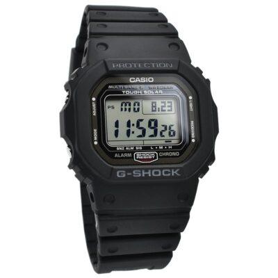 Pre-owned Casio G-shock Gw-5000u-1jf Dlc Tough Solar Radio Multiband 6 Watch Gw-5000u-1