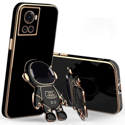 For OnePlus Ace 9 10 Pro 8T Astronaut Stand Plating ShockProof Soft Case Cover