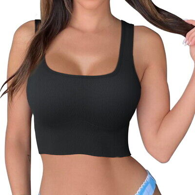 Frau BH Komfort Nahtlos Gepolstert Sport Pushup Yoga T-shirt BH Fitness Bustier