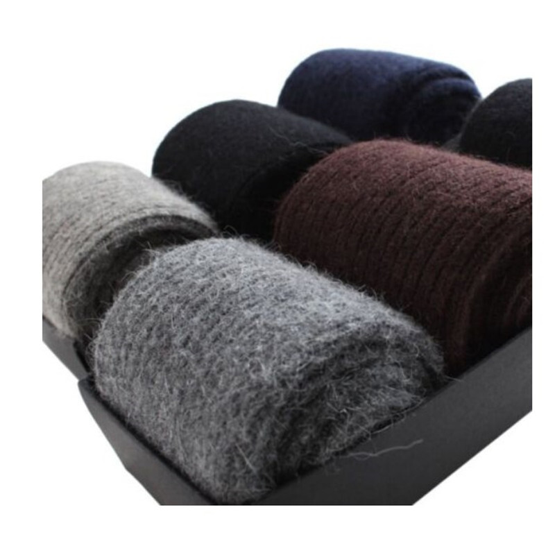 100%Merino Wool Dress Warm Thick Thermal Classic Men Working Crew Socks 3 Pack