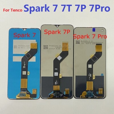 For Tecno Spark 7 7P 7T Pro KF6J KF6N KF7J Lcd Display Screen Touch Digitizer