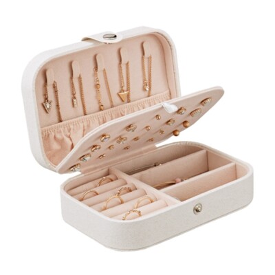 Portable Travel Mini Jewelry Box Gift Storage Organizer Women Jewellery Case