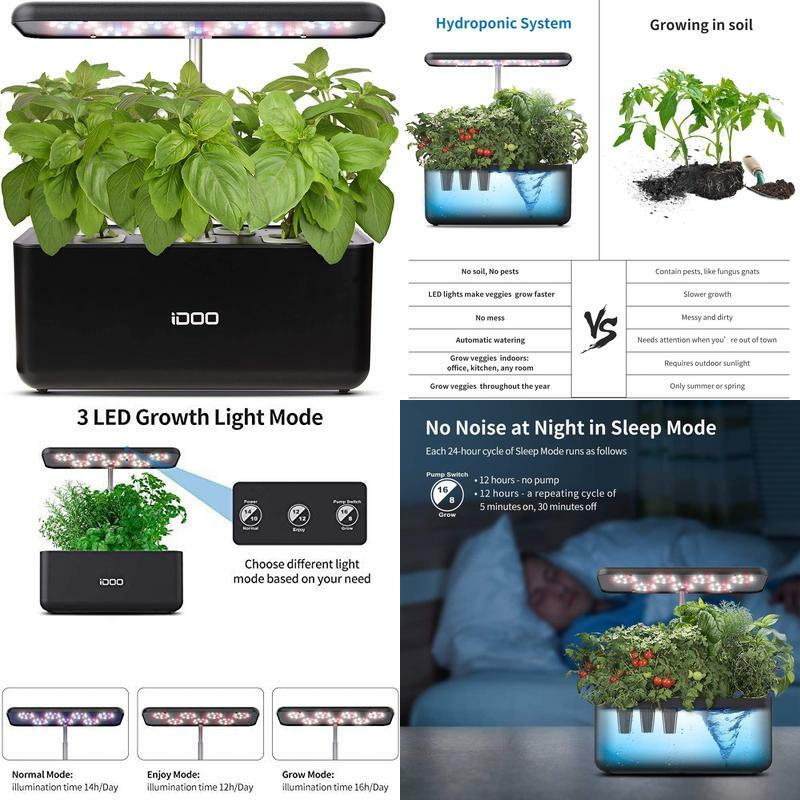 Idoo Hydroponische Anzuchtsysteme, Smart Indoor Garden Anzuchtsystem Mit Led-Wac