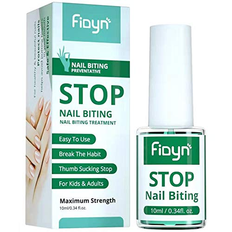 Fidyn No Bite Nail Polish, Nail Biting Treatment with Bitter Polish to Help Adul