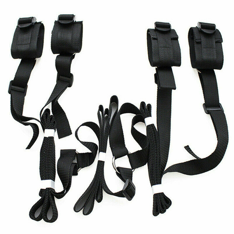 Under bed Restraints System Cuffs & Strap Restraint Set ...