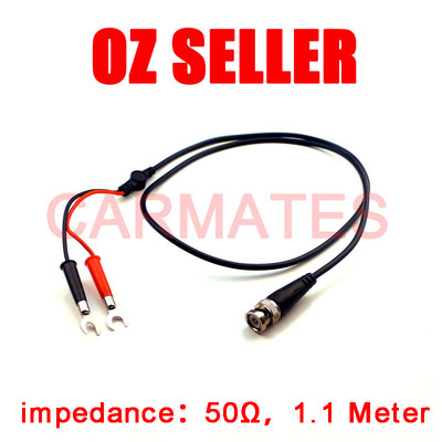 Hot BNC to Fork End Clips Coaxial Test Leads for Fluke oscilloscope Multimeter 
