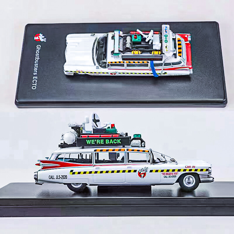 1/64 YS Model ゴーストバスターズ ECTO 1A YS 1/64 Cadillac Ghostbusters ECTO-1A Diecast Model Car