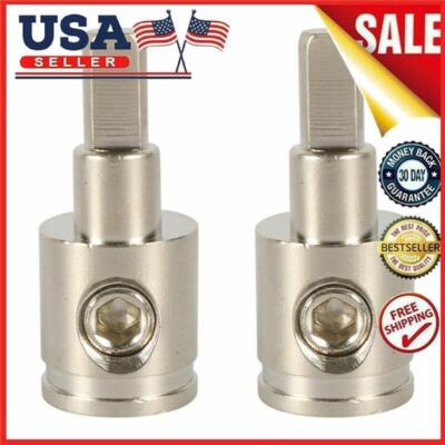 2x 1/0 Gauge To 4 Gauge Pin AWG Power Wire Reducer Car Audio Amp Terminal  New