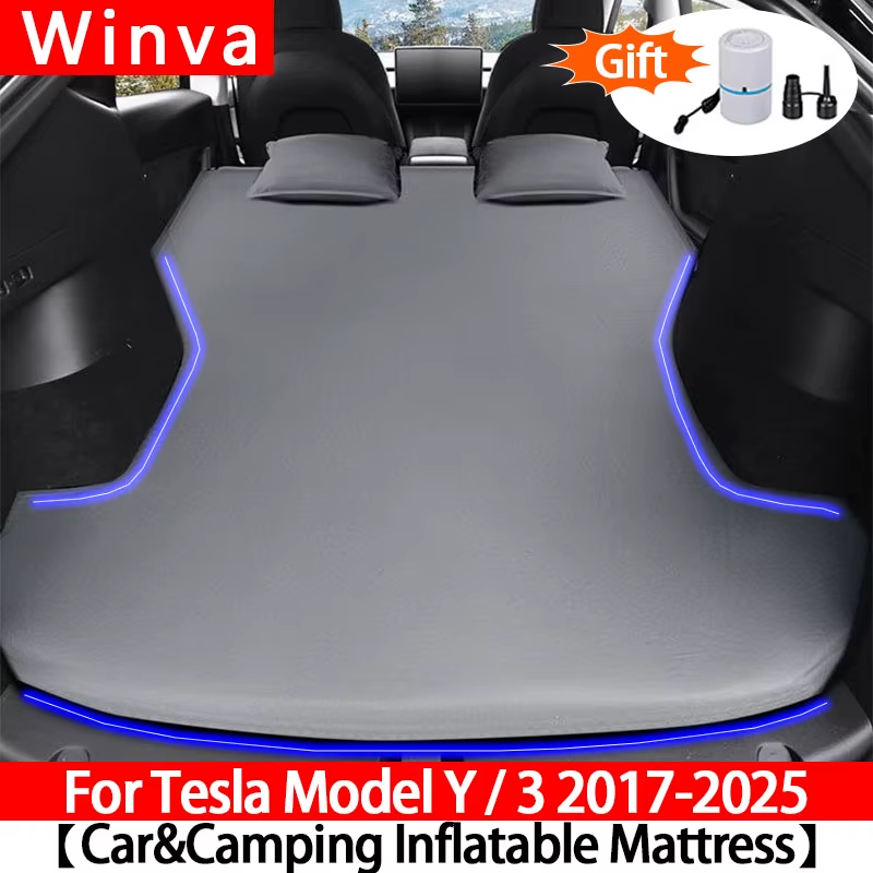 For Tesla Model Y & Model 3 2017-2025 All Models Inflatable Air Mattress Outdoor