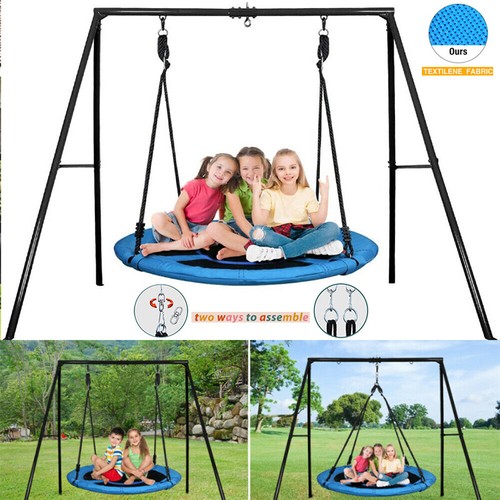 440lb Metal Swing Sets Kids Adult Outdoor Play 40