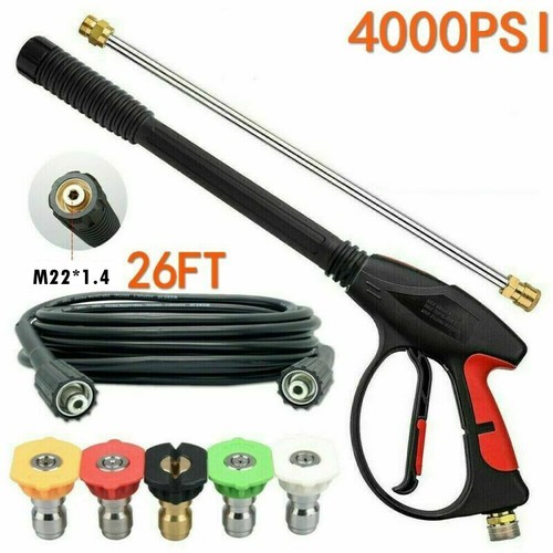 High Pressure 4000PSI Car Power Washer Gun Spray Wand Lance 