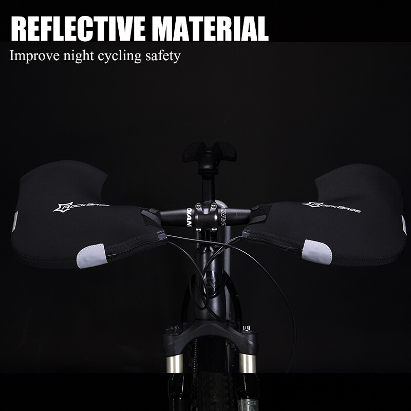 ROCKBROS Handlebar Mittens Road Bike Windproof Coldproof Commuter Warmer Covers