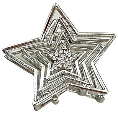 Hollow out Star Teens Ponytail Hair Clip Shinning Summer Party Hair Barrettes