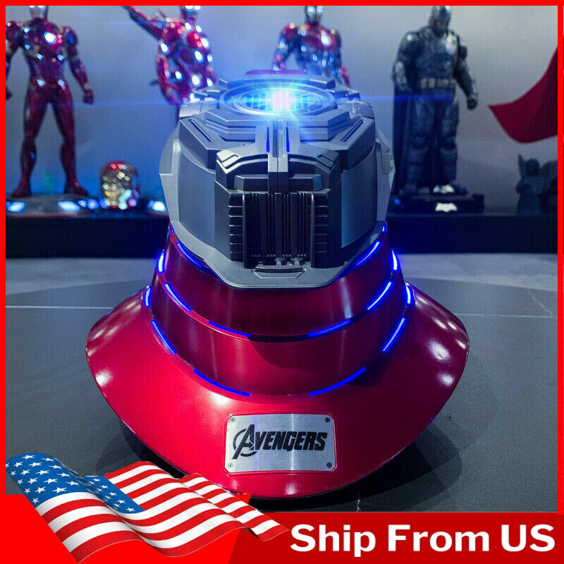 1:1 Iron Man MK5 Helmet Base Stand w/ LED 5.2 Bluetooth Speaker Breathing Light