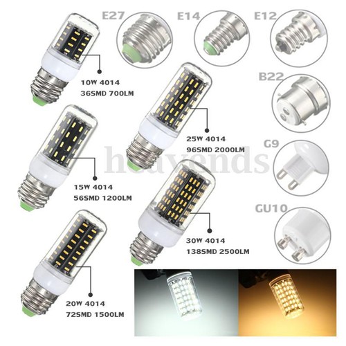 E14 E27 B22 G9 GU10 LED Licht 4014 SMD 10W 15W 20W 25W Glühbirne Lampe Mais ei