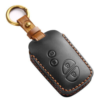 4 Button Leather Key Cover Fob Case Fit for Lexus IS250 ES350 LS460 RX350 LX460