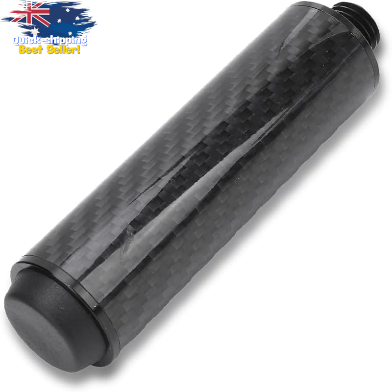 4" Pool Cue Extension Carbon Fiber Billiard Bridge Stick Rubber Bumper