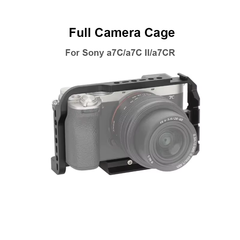 Full Camera Cage for Sony a7C/a7C II/a7CR With Integrated Arca-Type Base Camera