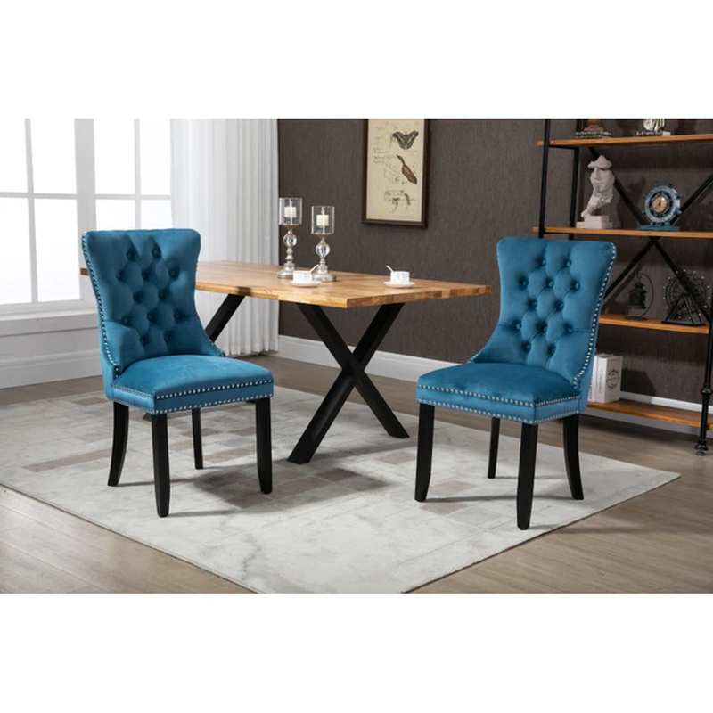 Tufted Solid Wood Living Room Ch