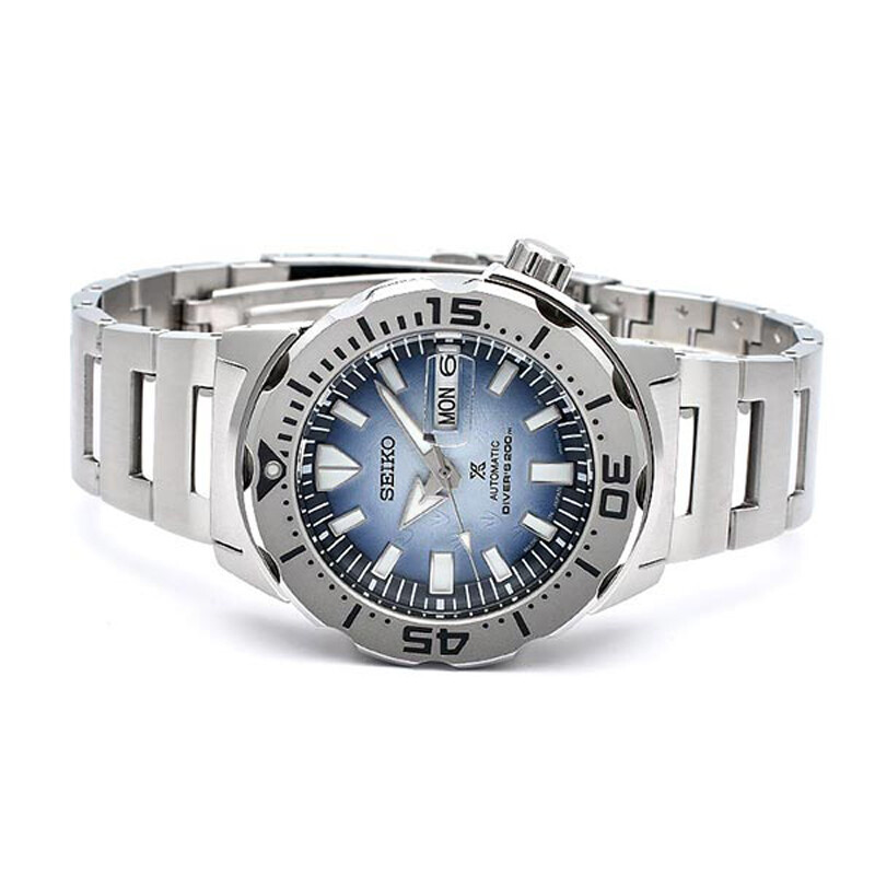 Pre-owned Seiko Prospex Monster Sbdy105 Save The Ocean Diver 200m
