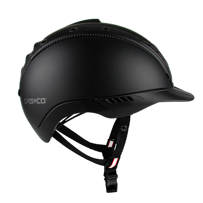 Casco Reithelm Mistrall-2 Schwarz Matt