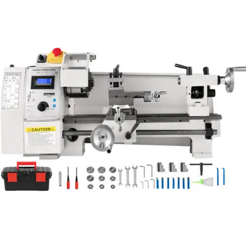 Metal Lathe Machine 8"x14" (210*350 mm) 900W Variable Speed for DIY Metal Workin
