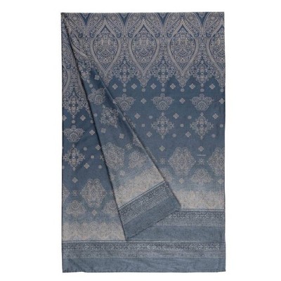 Manta de algodón gris Bassetti Granfoulard Kerala G1