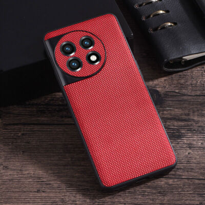 For OnePlus 12 11 10 Pro 10T Hybrid Matte Nylon Cloth Shockproof Slim Case Cover