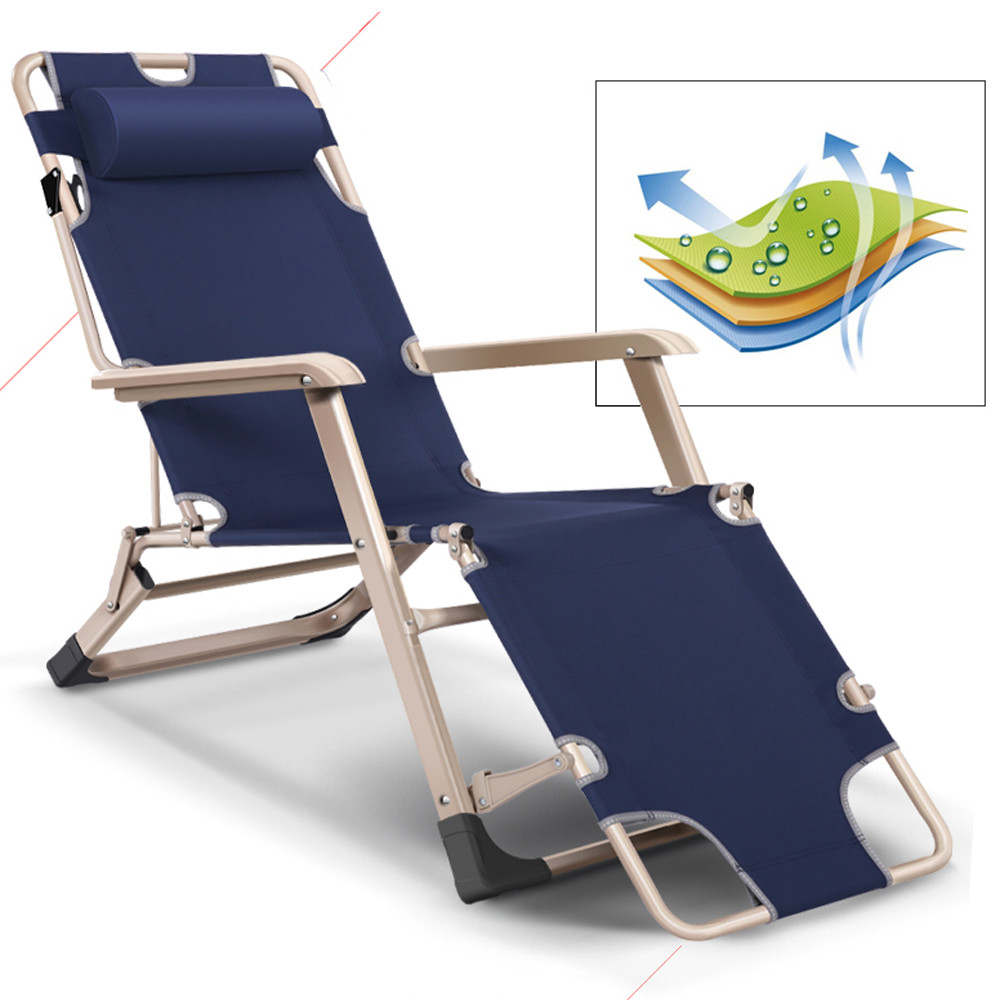 Outdoor Chaise Lounge Portable Folding Chairs Camping 