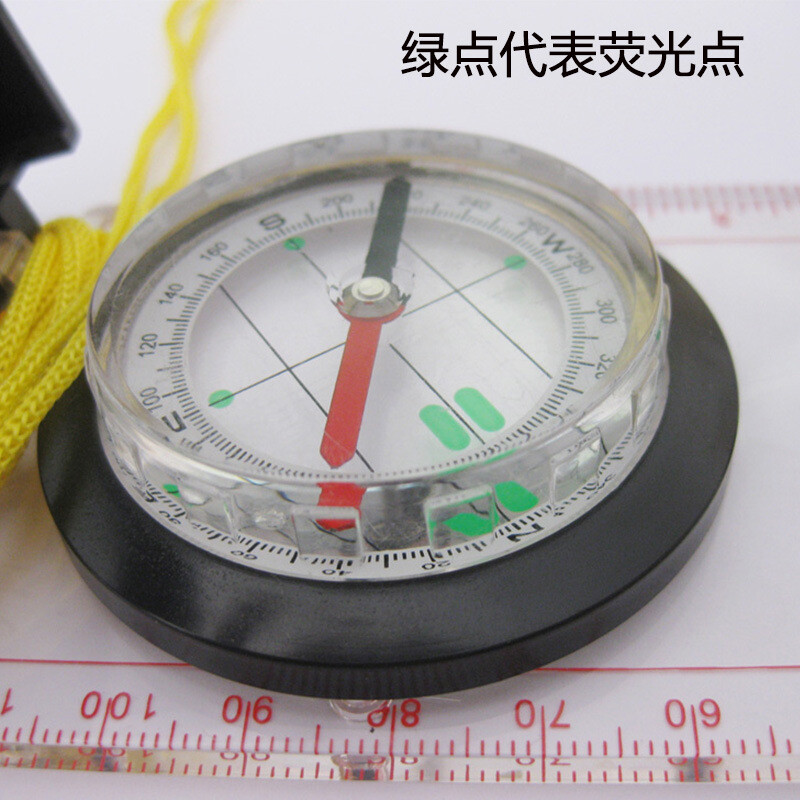 Map Scale Compass Luminous Markers Mirror Sighting Compass Camping Hiking