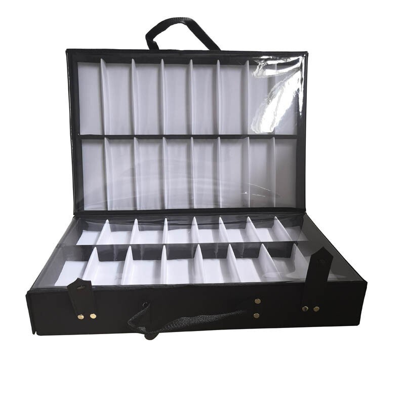 PreAsion 64 Pairs Portable Eyeglasses Display Case Eyewear Display Box Organizer