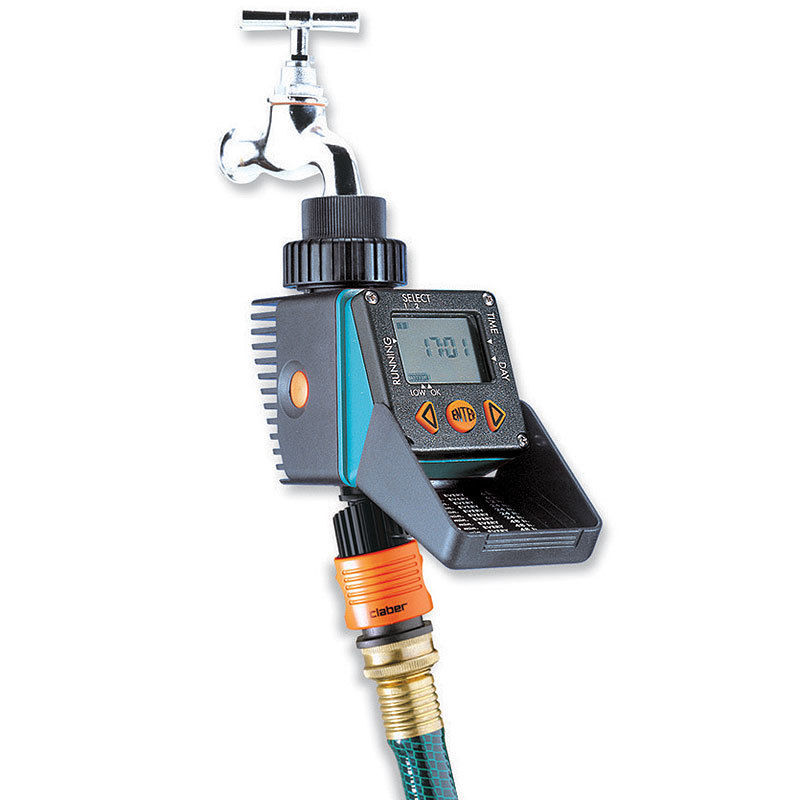 UPC 088243084285 product image for 2-way Water Timer Claber Garden Easy Programming Large Display Vary Water Cycle | upcitemdb.com