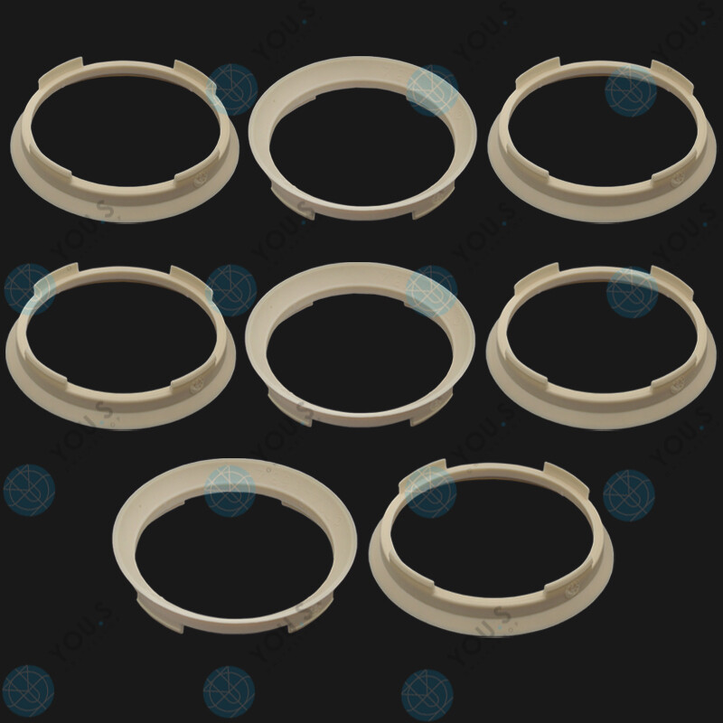 4-Pack Centering Rings – 70.4mm To 65.1mm – Spacer Rings For Peugeot, Saab – You.S Brand