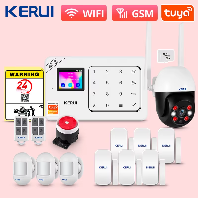 Anti-Theft Home Alarm W181 Wireless WiFi GSM Alarm System Tuya Smart Life App fo