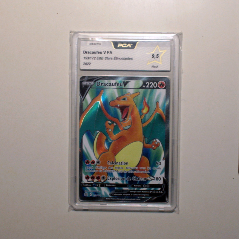 Pokemon - Dracaufeu V Fa  - 153/172 - Stars Etincelantes - Pca 9,5 - Neuf- Fr